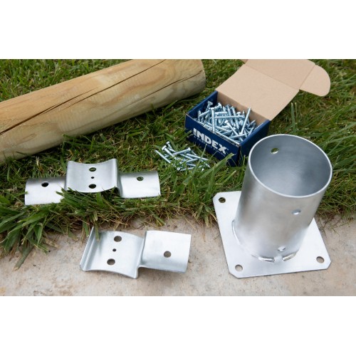 AP-SR [CP] Anclajes para postes. Soporte para poste de cercado de madera redondo