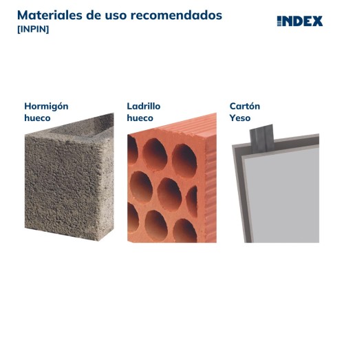 INPIN [CP] Anclaje Indemoll para fijación en elementos huecos. Pinza