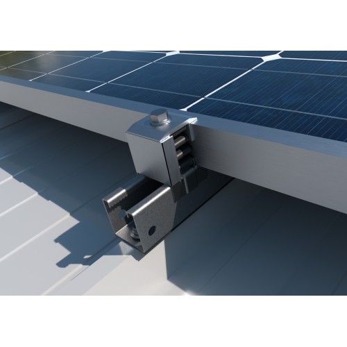 KC-GPD [CP] Kits para instalaciones solares coplanares. Coplanar con guía perforada Atlantis C4-M INDEXTRUT SOLAR GP-XS. Formato guía discontinua