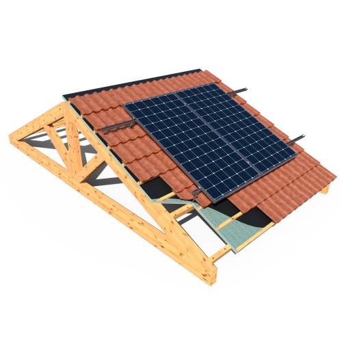 KC-GPX [CP] Kits para instalaciones solares coplanares. Coplanar con guía perforada acero Atlantis C4-M INDEXTRUT SOLAR GP-XS