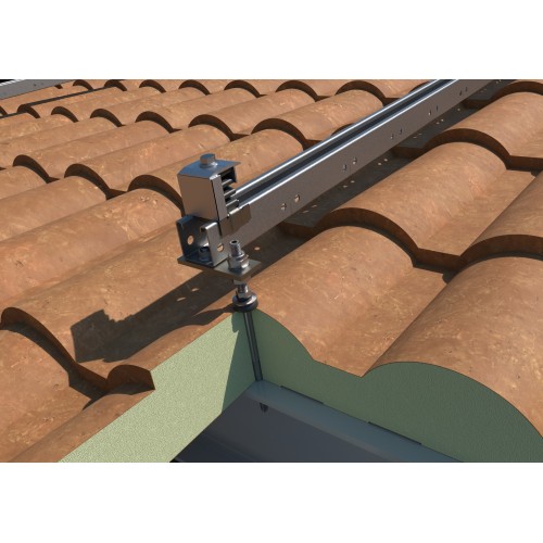 KC-GPX [CP] Kits para instalaciones solares coplanares. Coplanar con guía perforada acero Atlantis C4-M INDEXTRUT SOLAR GP-XS