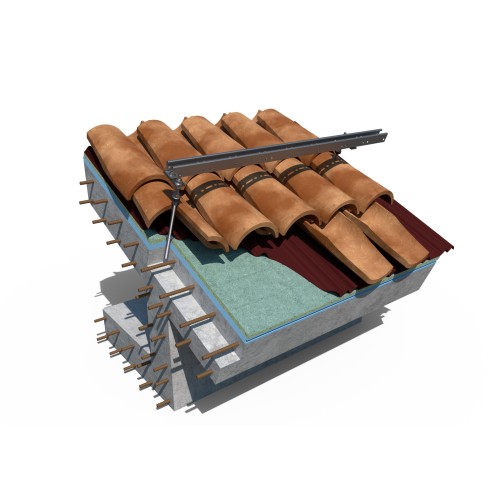 KC-GPX [CP] Kits para instalaciones solares coplanares. Coplanar con guía perforada acero Atlantis C4-M INDEXTRUT SOLAR GP-XS