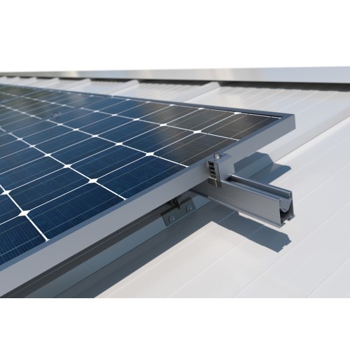 STR [CP] Accesorios regulables para la instalación de placas solares. Soporte regulable para perfil trapezoidal. Inoxidable A2