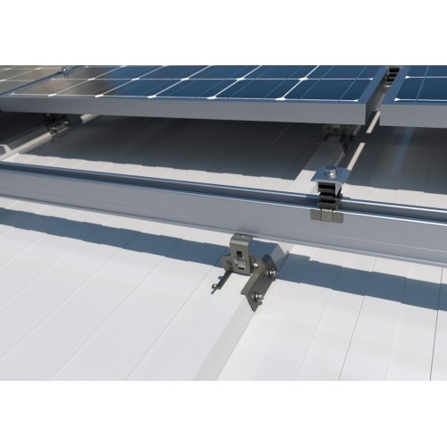 STR [CP] Accesorios regulables para la instalación de placas solares. Soporte regulable para perfil trapezoidal. Inoxidable A2