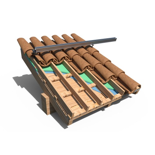 PSE-A [CP] Perfiles, uniones, guías y empalmes para estructura de apoyo. Perfil de aluminio para fijación ensamblada