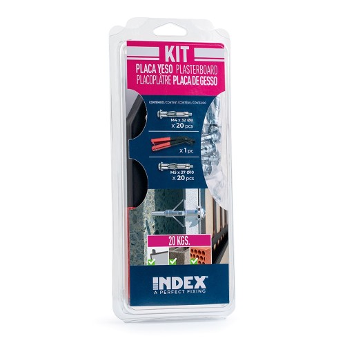KITINPIN [KIT] Anclaje Indemoll para fijación en elementos huecos. Kit de tabiquería seca