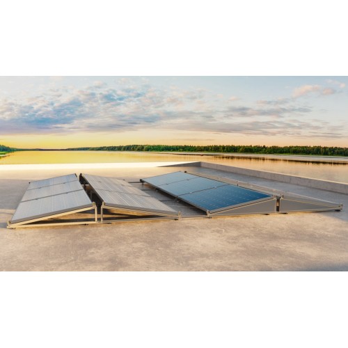 KL-ESW [CP] Kits para instalaciones solares lastradas. Kit para sistema lastrado orientación este-oeste