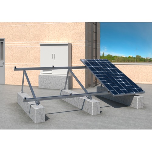 TPA-R [CP] Triángulos para instalación de placas solares. Triángulo regulable de aluminio premontado. Válido para perfil PSE-A