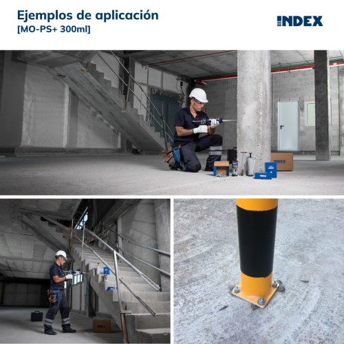 MO-PS+ [CP] Fijaciones químicas. Polyester PLUS sin estireno con testigo de manipulado. Homologado ETE Opt.7