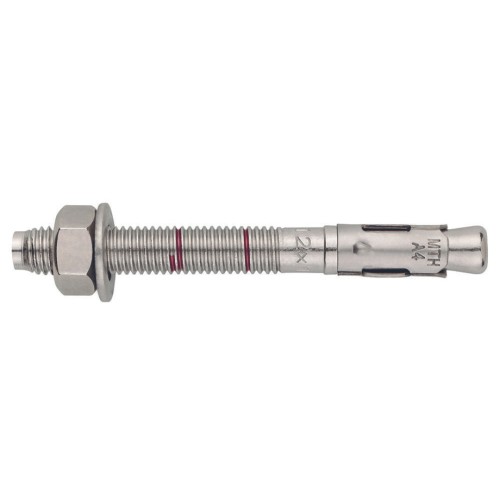 MTH-A4 [CP] Anclaje macho para cargas altas en hormigón no fisurado. Homologado ETE Opt.7. Eje inoxidable A4. Clip inoxidable A4
