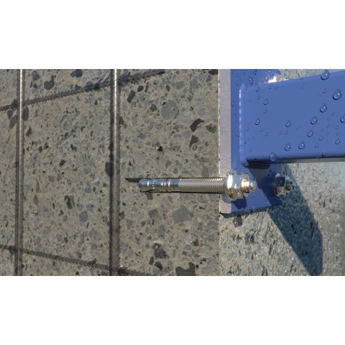MTP-A4 [CP] Anclaje macho para cargas altas en hormigón fisurado y no fisurado. Homologado ETE Opt.1. Eje Inoxidable A4. Clip inoxidable A4