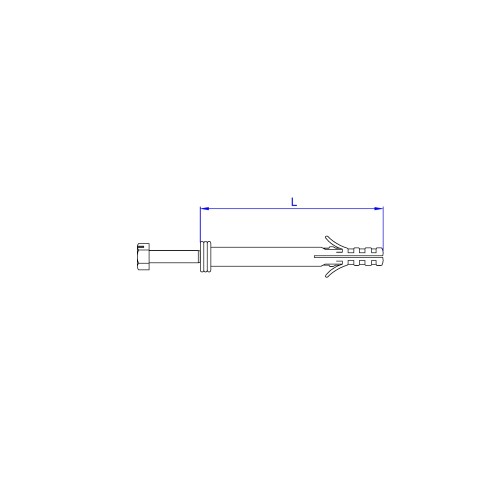 SA-IL [CP] Soportes de fijación para sanitarios. Fijación de WC y bidé con taco largo. 2 PCS x KIT