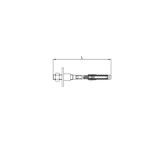 SA-LH [CP] Soportes de fijación para sanitarios. Fijación de lavabos con tuerca de hierro. 2 PCS x KIT