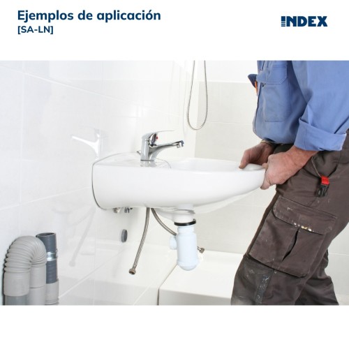 SA-LN [CP] Soportes de fijación para sanitarios. Fijación de lavabos con tuerca de nylon. 2 PCS x KIT