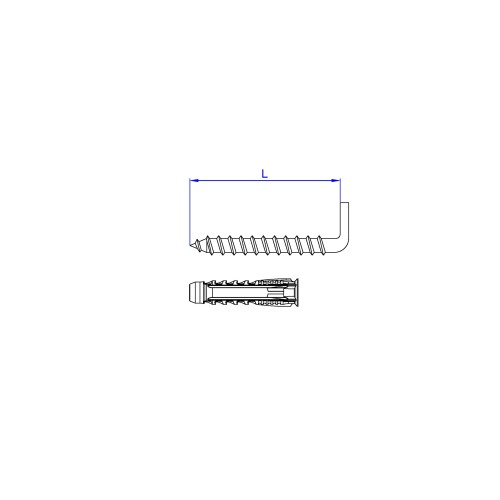 SA-TE AL [CP] Soportes de fijación para sanitarios. Fijación de termos y calentadores. Alcayata. 2 PCS x KIT