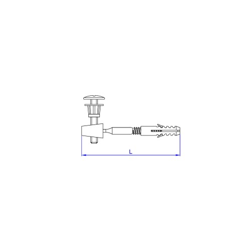 SA-WH [CP] Soportes de fijación para sanitarios. Fijación de WC horizontal. 2 PCS x KIT