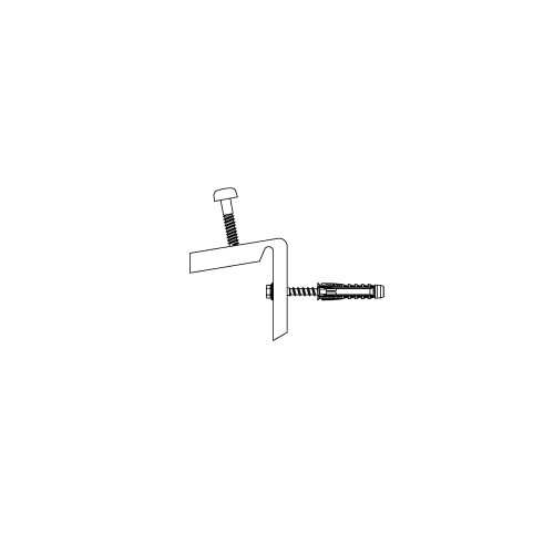SA-WHM [CP] Soportes de fijación para sanitarios. Fijación WC horizontal multiposición. 2 PCS x KIT