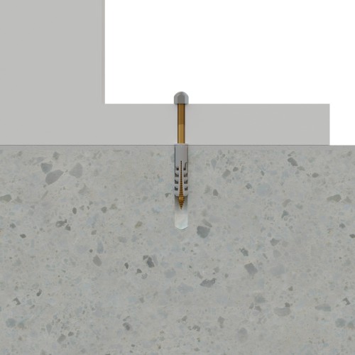 SA-WL [CP] Soportes de fijación para sanitarios. Fijación WC y bidé, latón. 2 PCS x KIT