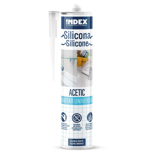 SI-UNS [CP] Siliconas. Silicona acética SANITAR universal multiusos con propiedades fungicidas