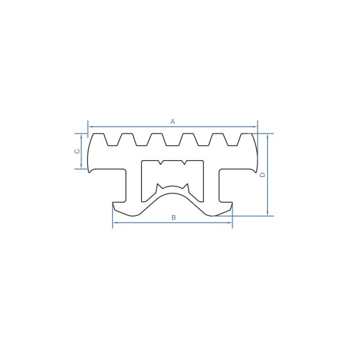 SO-PG [CP] Accesorios de ventilación. Perfil de goma isofónico para soportación