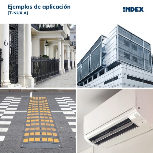 T-NUX A [CP] Taco de nylon universal de alto rendimiento. Cabeza avellanada. Huella TX. Zincado. Homologado ETE