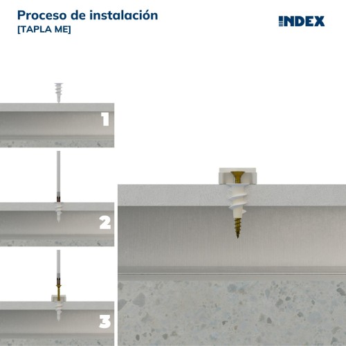 TAPLA ME [BL] Taco para placas de yeso laminado. Taco de Zamak con tornillo DIN 7981  4,2 x 32