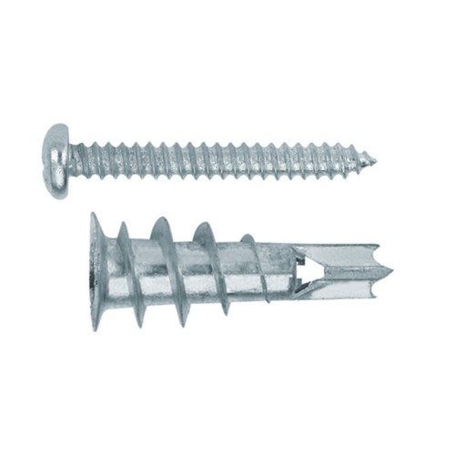 TAPLA ME [BL] Taco para placas de yeso laminado. Taco de Zamak con tornillo DIN 7981  4,2 x 32
