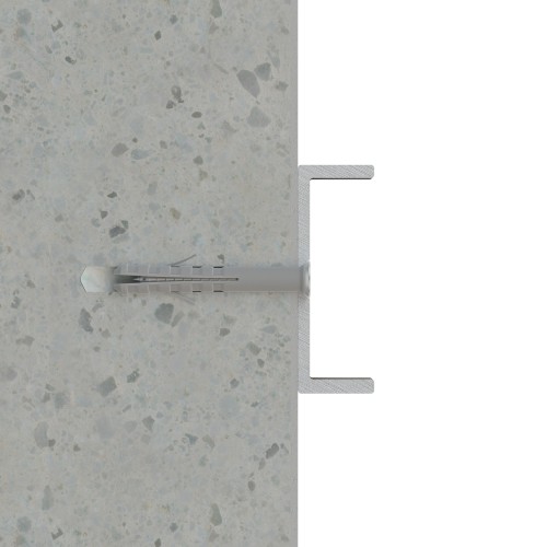TC-2A [CP] Taco clavable poliamida 6.6. Taco de 2 alas con tornillo avellanado