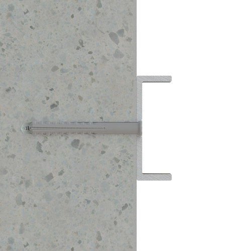 TC-6A [CP] Taco clavable poliamida 6.6. Taco de 6 alas con tornillo avellanado
