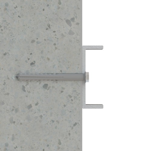 TC-6E [CP] Taco clavable poliamida 6.6. Taco de 6 alas con tornillo hexagonal