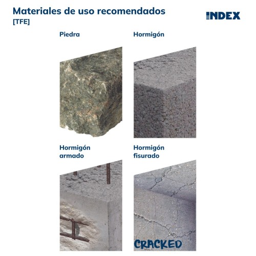 TFE [CP] Anclaje de fijación directa en hormigón con recubrimiento zincado. Homologado ETE Opt.1. Cabeza hexagonal
