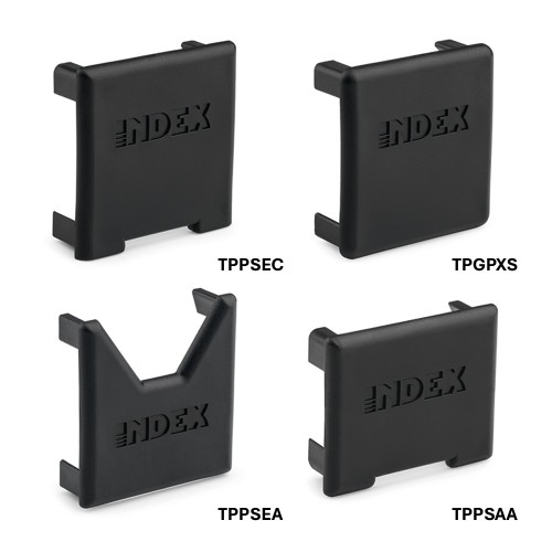 Tapas para perfiles de aluminio y guias perforadas TP-PS [CP]