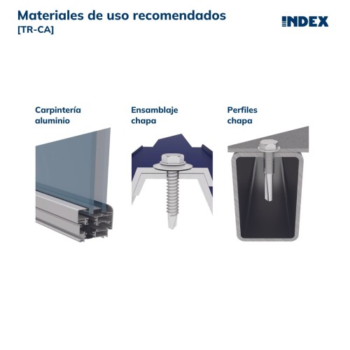 TR-CA [CP] Tuercas remachables. Cabeza ancha