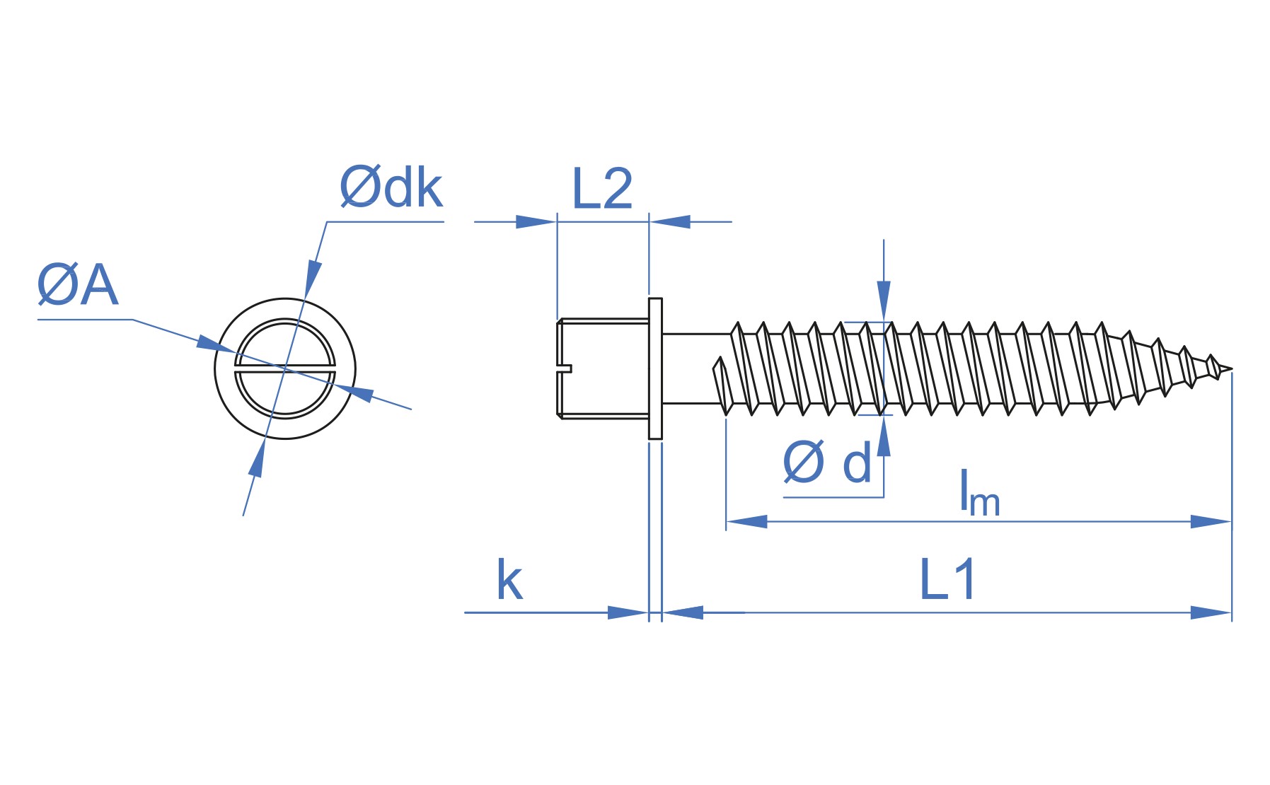 AB-TA A2 [CP] Tirafondo abrazadera y grapa. Inoxidable A2