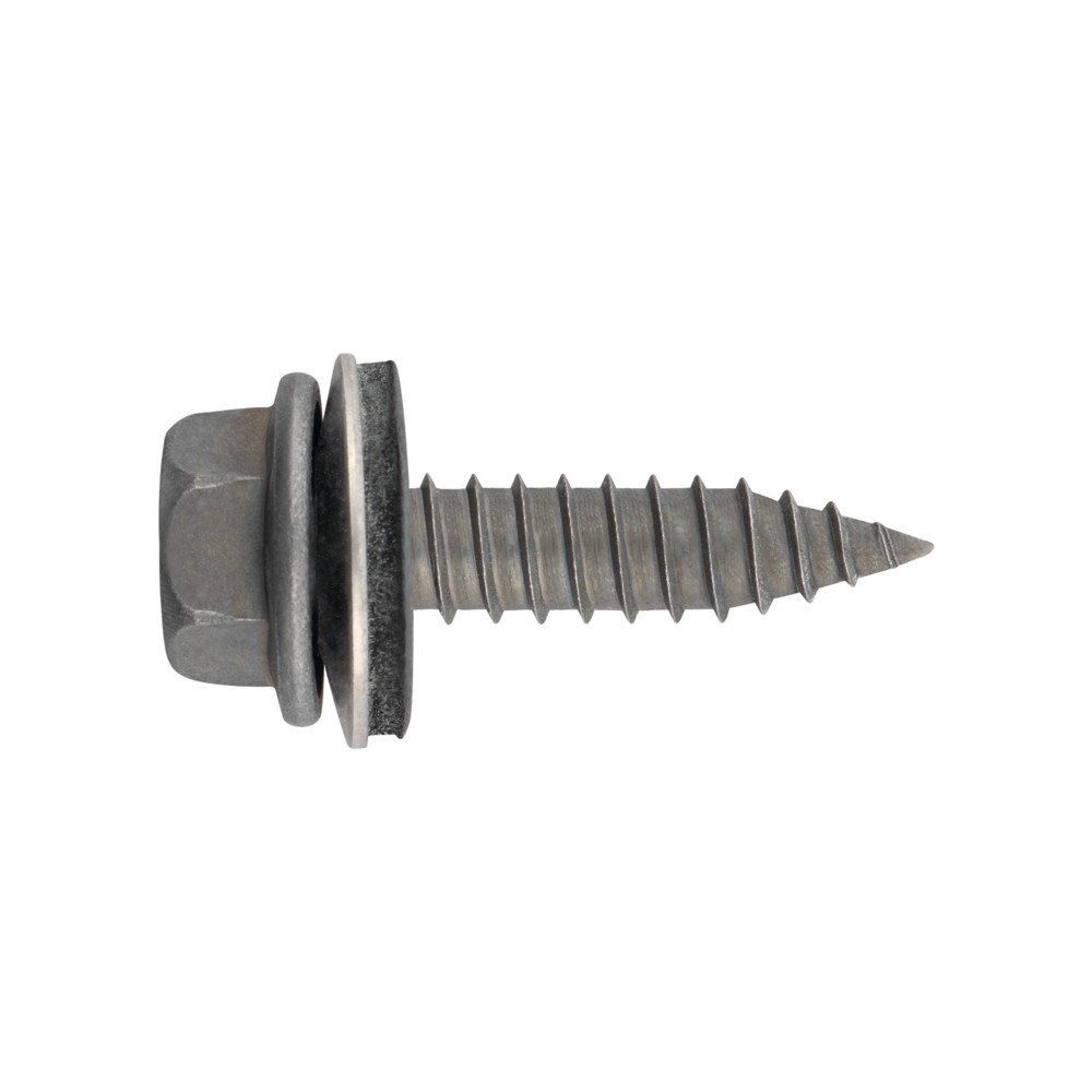 AUE NI + ARVUL A2 [CP] Accesorios de  fijación directa para la instalación de placas solares. Tornillo autorroscante Atlantis C4-M + Arandela vulcanizada EPDM-inoxidable A2