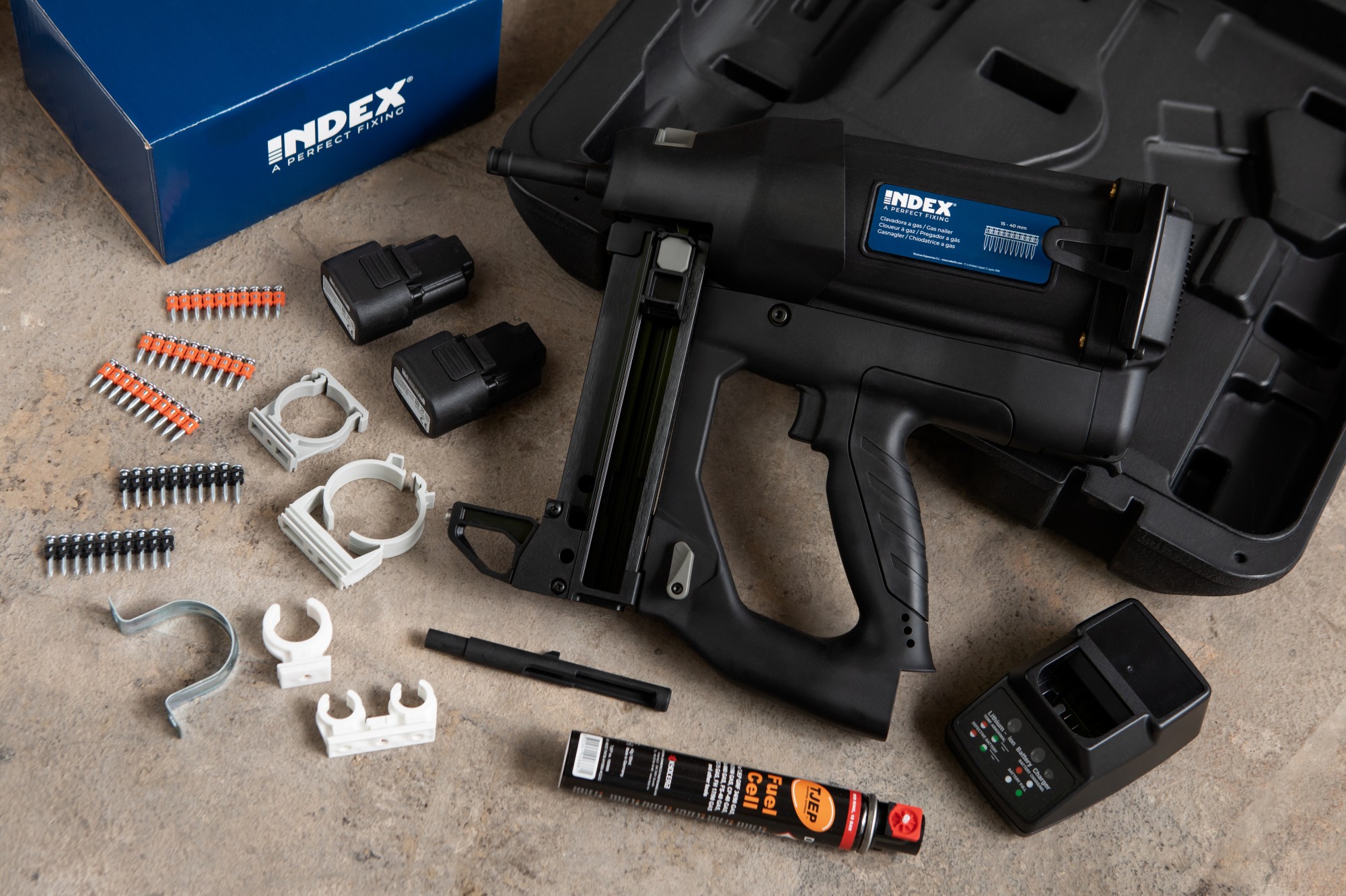 FG-GUNEL [CP] Pistola semiautomática de fijación a gas sin cables para electricistas