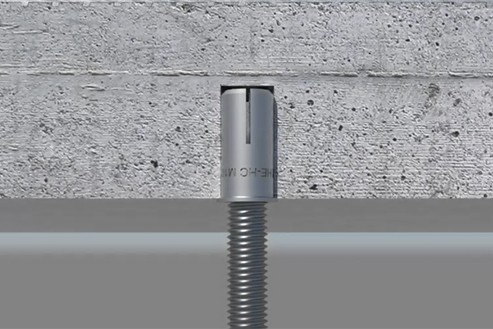 HE-HC [CP] Anclaje hembra con cono interior para grandes cargas. Versión corta. Zincado. Homologado ETE Aplicaciones no estructurales