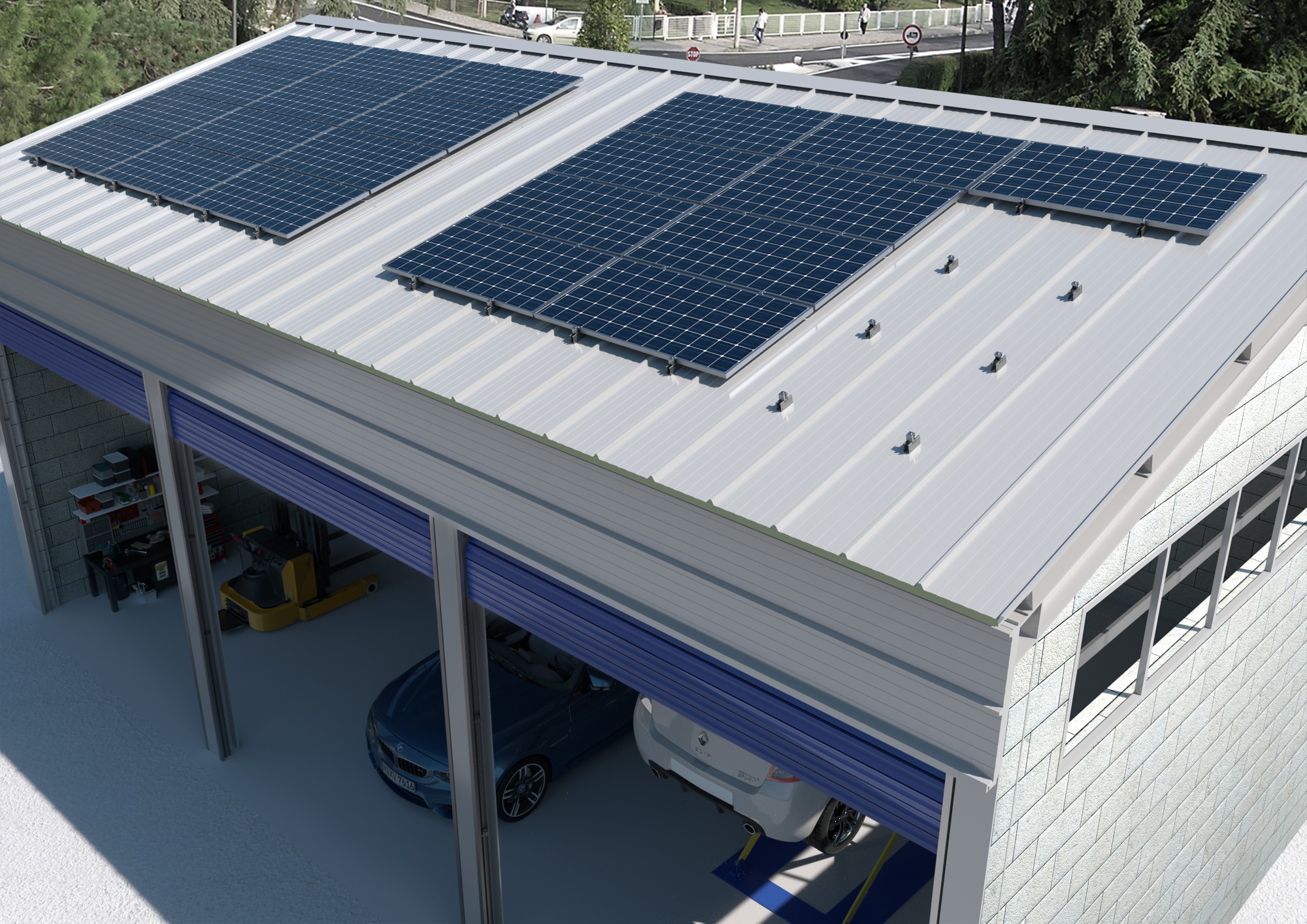 GP-VD [CP] Perfiles, uniones, guías y empalmes para estructura de apoyo. Guía perforada INDEXTRUT solar para fijación en valle discontinua. Acero Atlantis C4-M