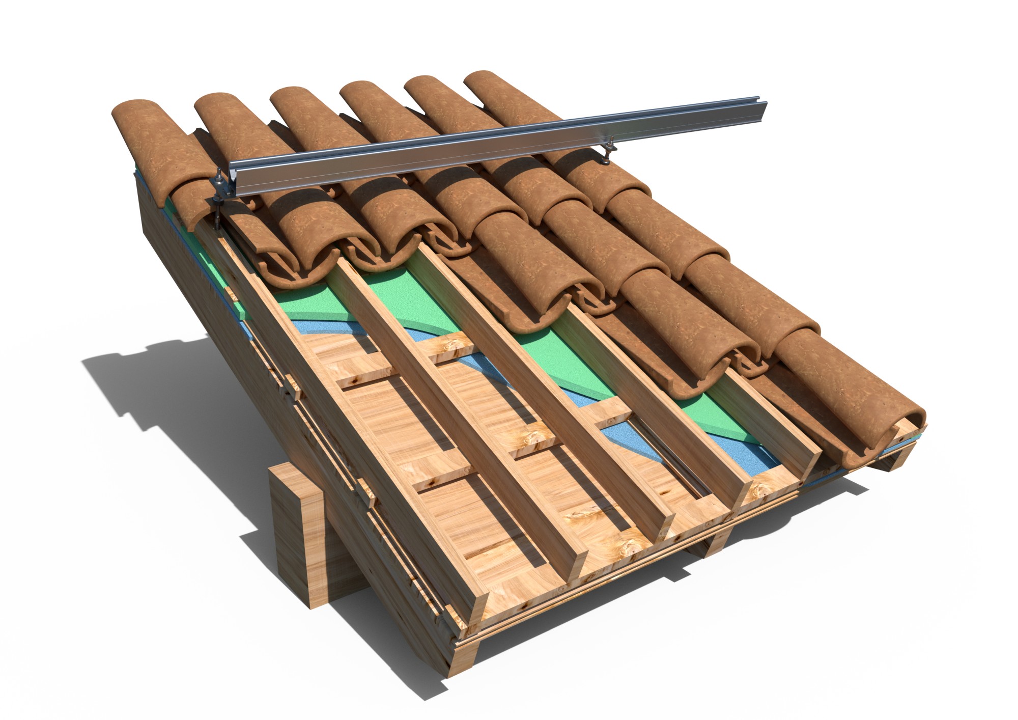 PSE-A [CP] Perfiles, uniones, guías y empalmes para estructura de apoyo. Perfil de aluminio para fijación ensamblada