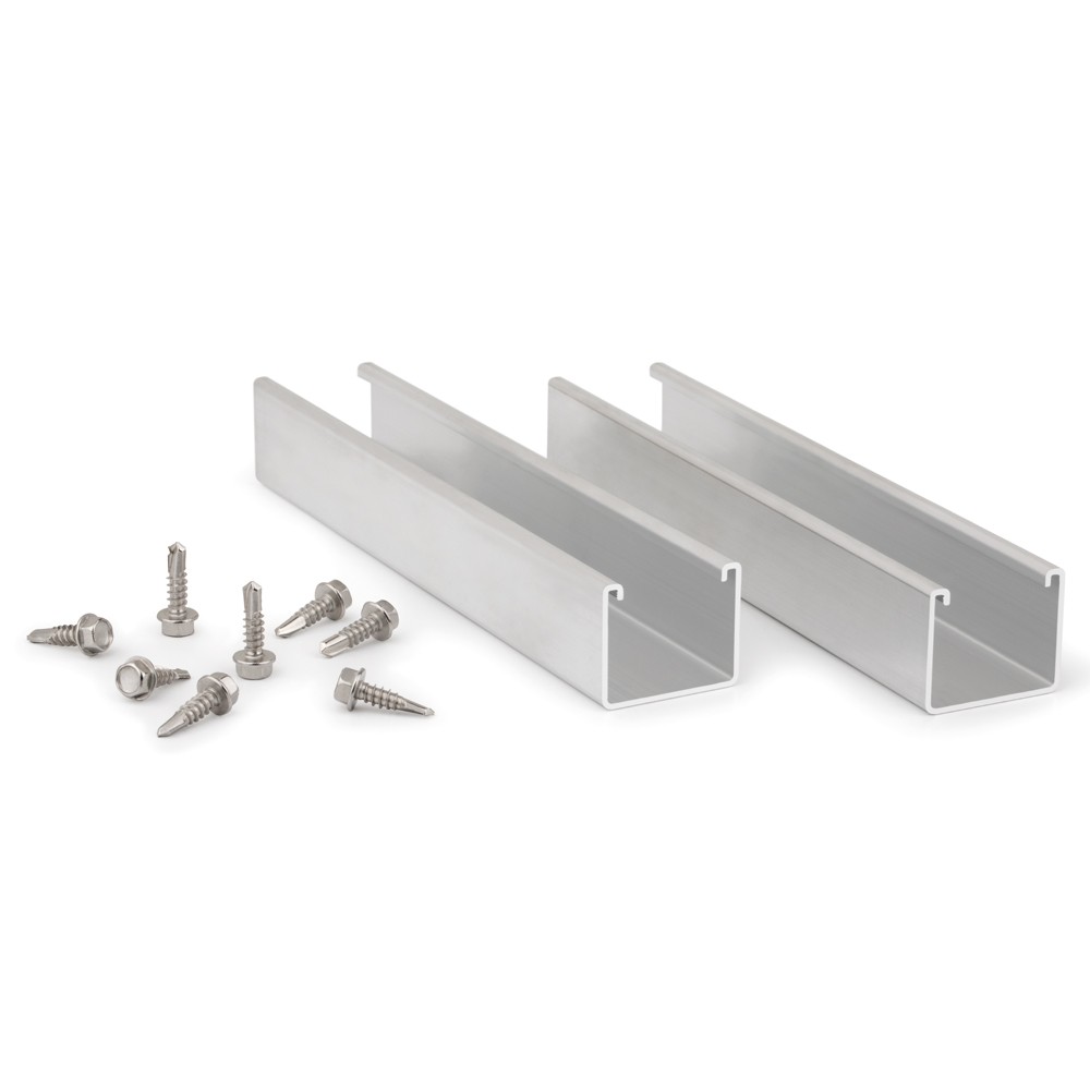 PSA-UNT [CP] Perfiles, uniones, guías y empalmes para estructura de apoyo. Unión de aluminio para perfil PSA-A con tornillo DIN-7504-K A2. Válido para guía PSA-A.