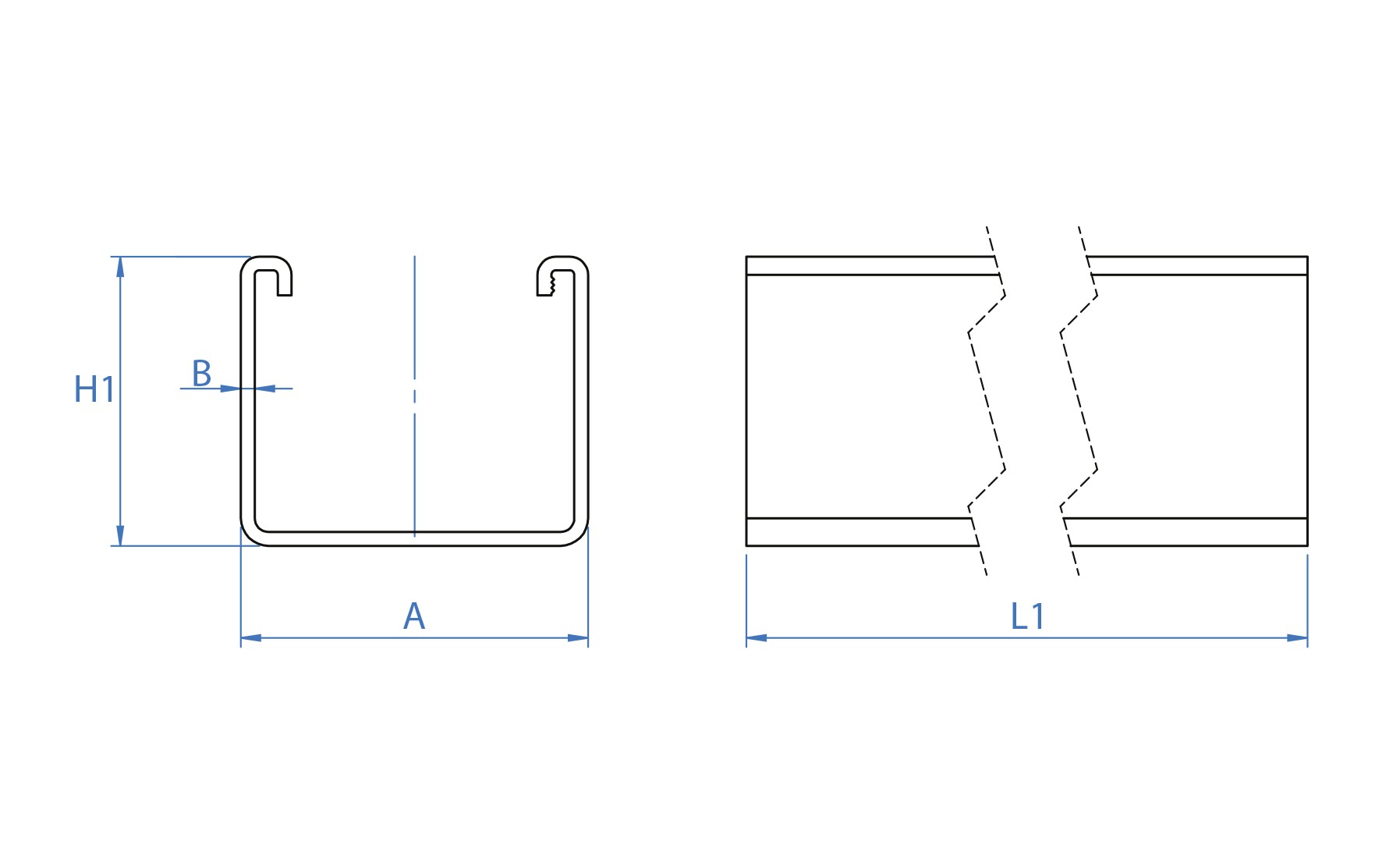 PSA-UN [CP] Perfiles, uniones, guías y empalmes para estructura de apoyo. Unión de aluminio para perfil PSA-A