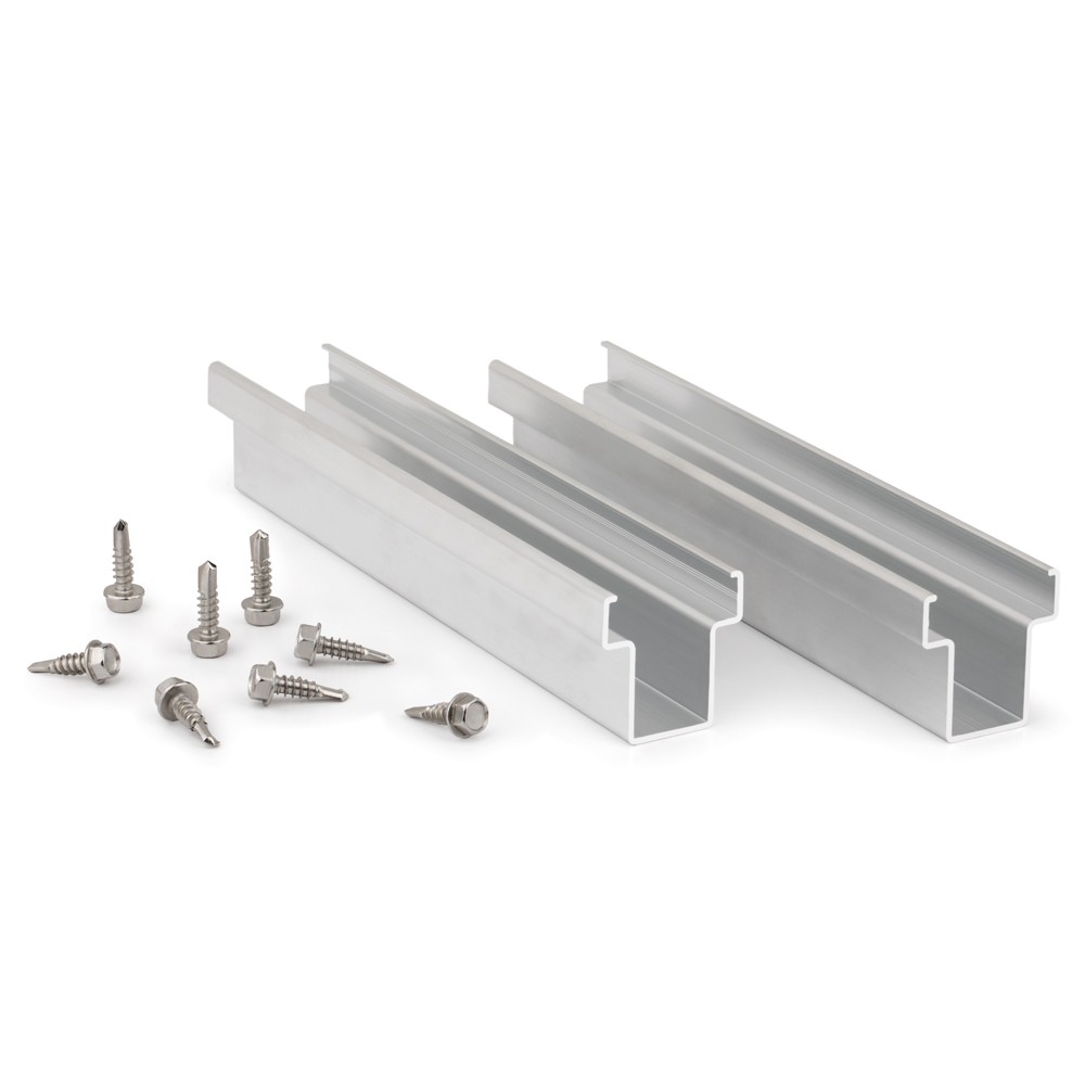 PSE-CUNT [CP] Perfiles, uniones, guías y empalmes para estructura de apoyo. Unión de aluminio para perfil PSE-C con tornillo DIN-7504-K A2. Válido para guía PSE-C