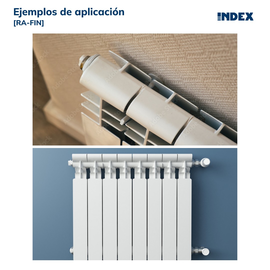 RA-FIN [CP] Soportes para radiadores de aluminio. Soporte ferroli inclinado. 2 PCS x KIT