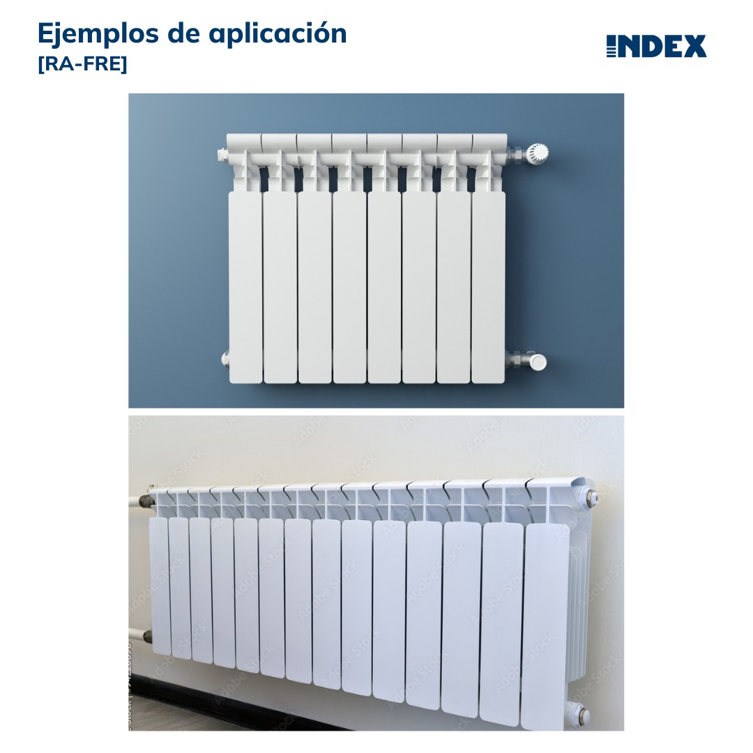 RA-FRE [CP] Soportes para radiadores de aluminio. Soporte ferroli recto. 2 PCS x KIT