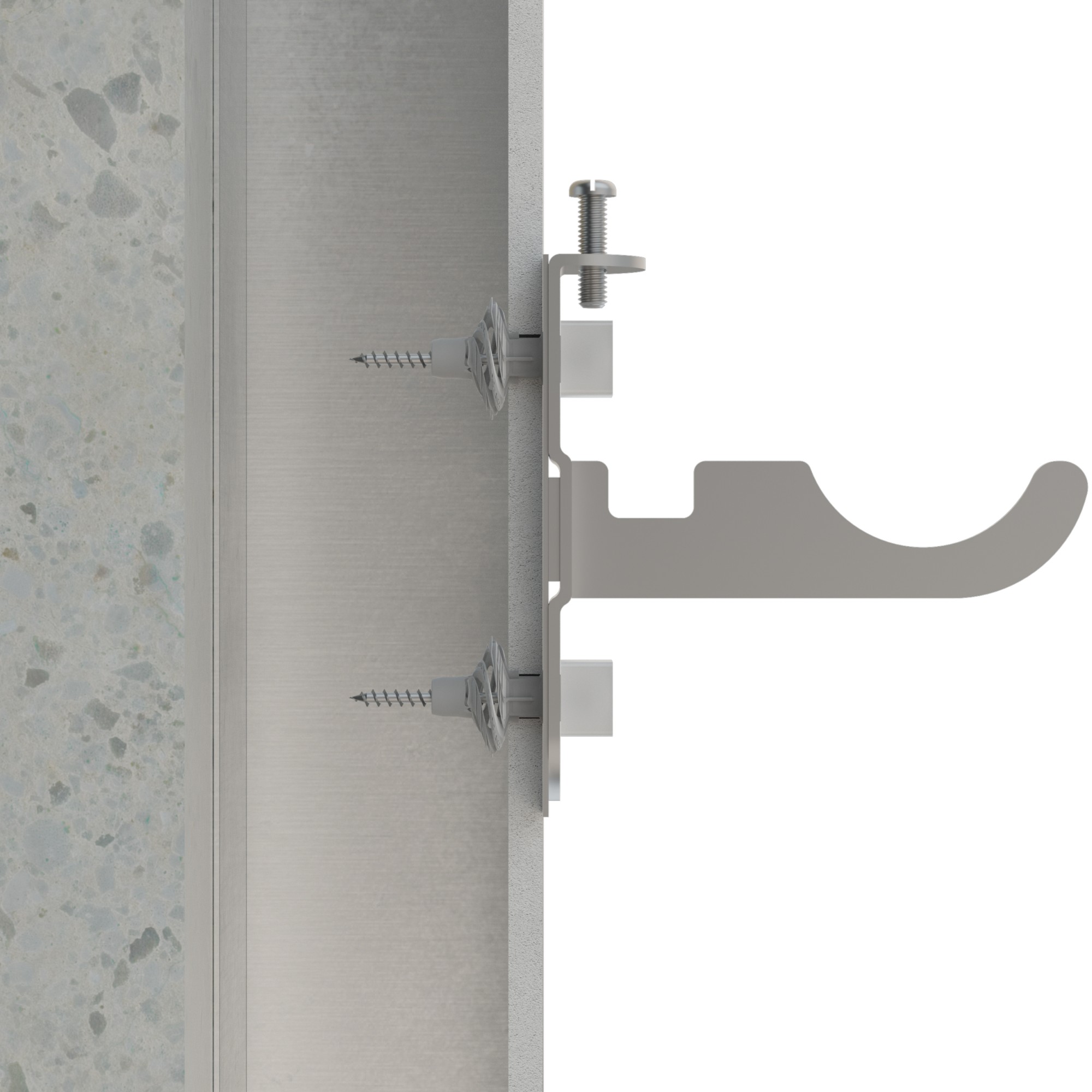 RA-FRE [CP] Soportes para radiadores de aluminio. Soporte ferroli recto. 2 PCS x KIT