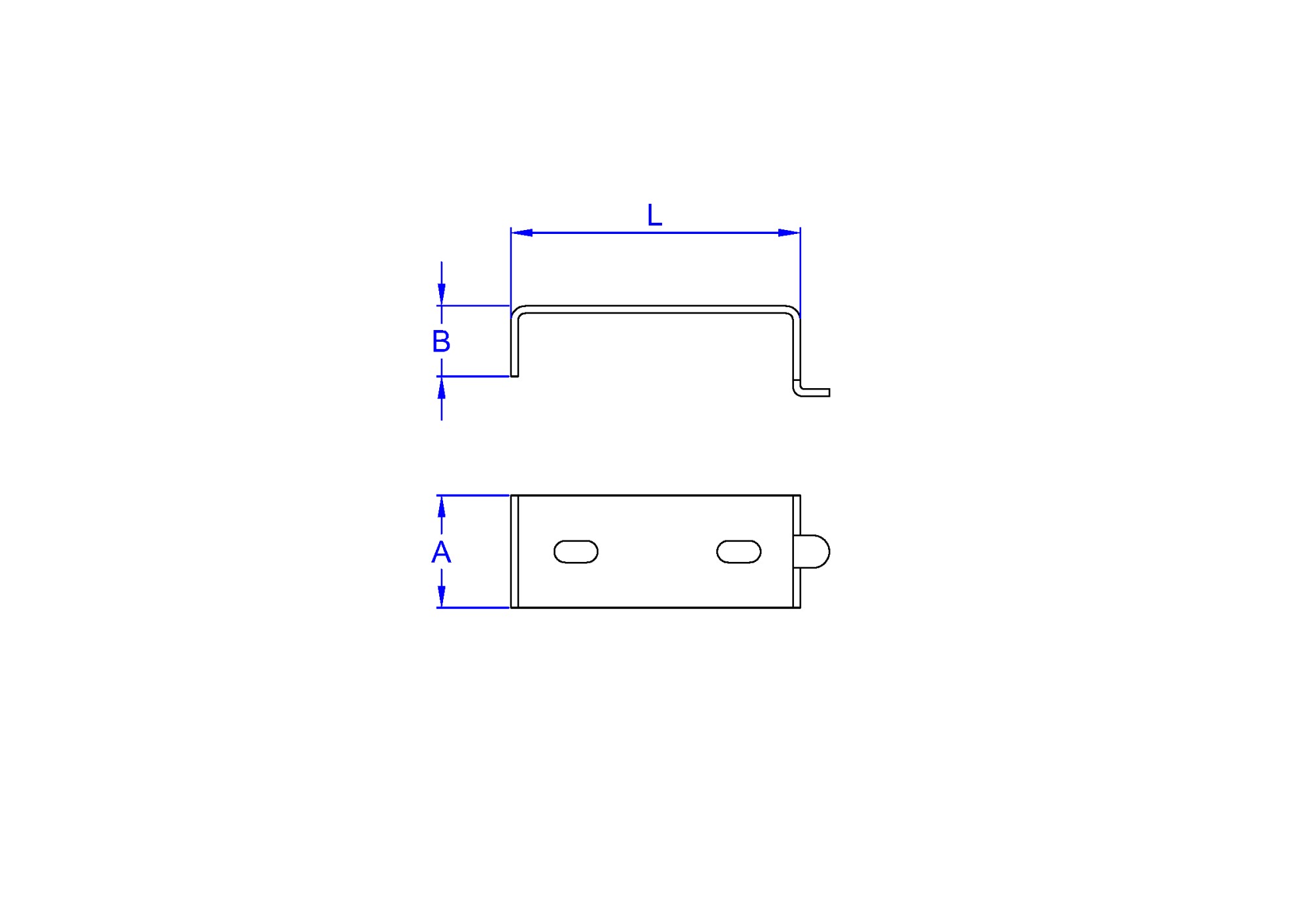 RA-PES [CP] Soportes para radiadores de aluminio. Soporte de pestaña