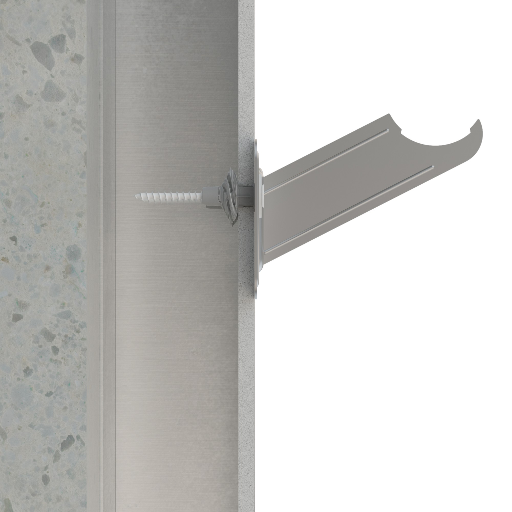 RA-RO [CP] Soportes para radiadores de aluminio. Soporte Roca. 2 PCS x KIT