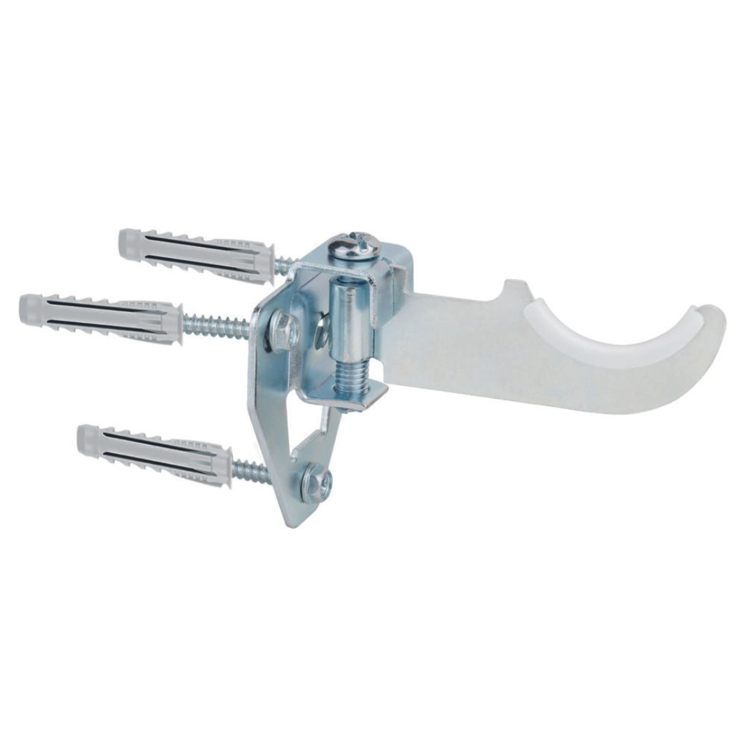 RA-TRG [CP] Soportes para radiadores de aluminio. Soporte triangular regulable con goma antivibraciones. 2 PCS x KIT