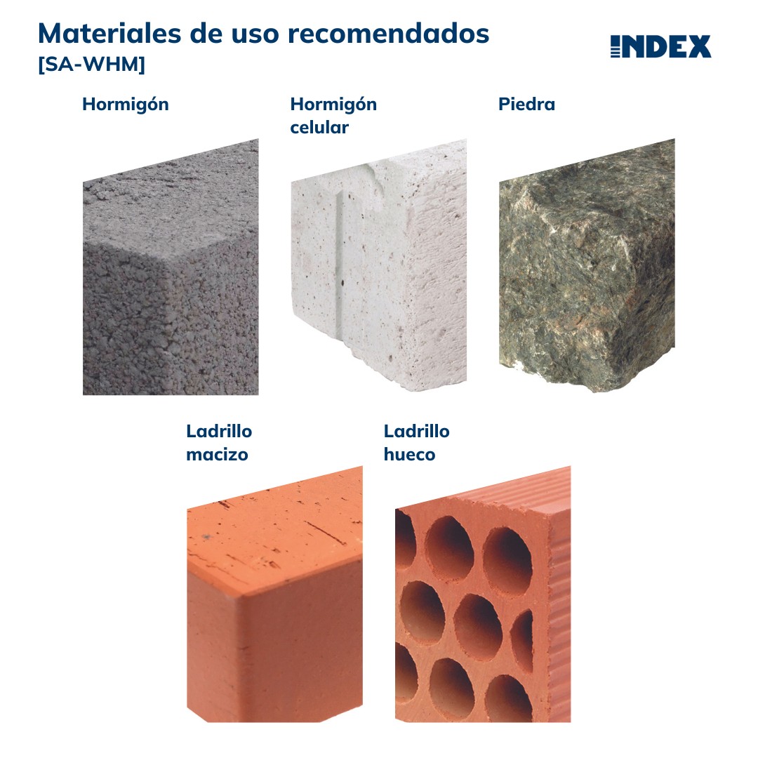 SA-WHM [CP] Soportes de fijación para sanitarios. Fijación WC horizontal multiposición. 2 PCS x KIT