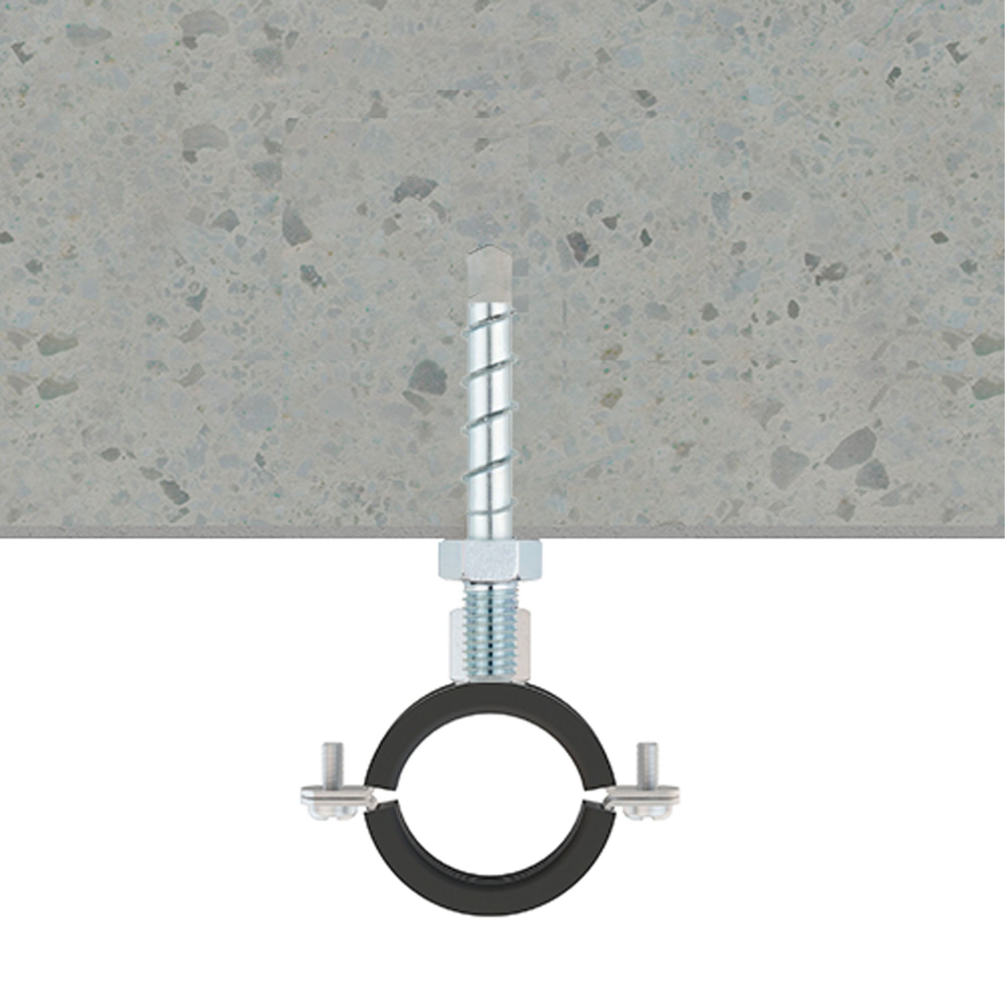 SFM [CP] Anclaje de fijación directa en hormigón con recubrimiento zincado. Versión corta. Homologado ETE Opt.1. Rosca macho métrica